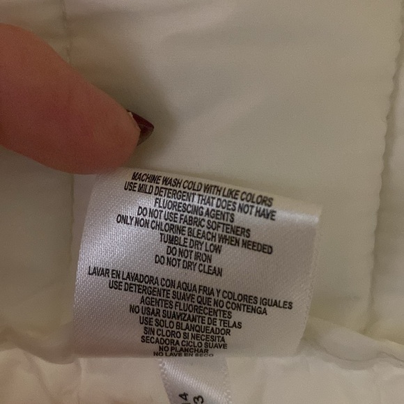 Tommy Hilfiger Lightweight Hooded Puffer Jacket White and Blue Women’s Small - Picture 10 of 17